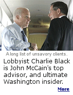 Charlie Black recently told a magazine interviewer that a terrorist attack on the United States would help McCain win. McCain apologized for Black's remark.